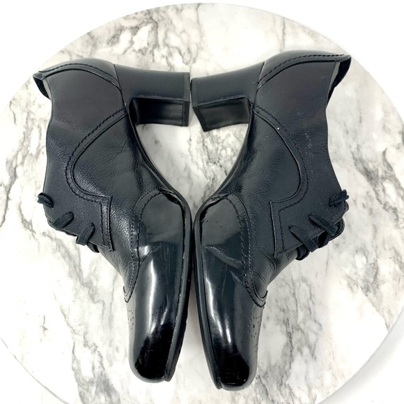 Naturalizer N5 Jodell Leather Wingtip Lace Up Oxford Pumps 8.5 Wide Retro Preppy - Picture 7 of 16